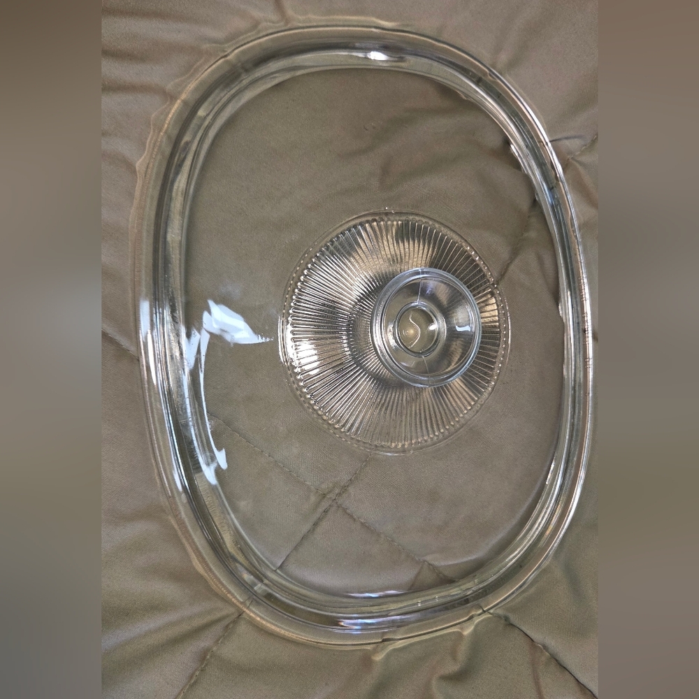 Vintage Pyrex DC156 A Clear Glass Oval Casserole Replacement LidPrice